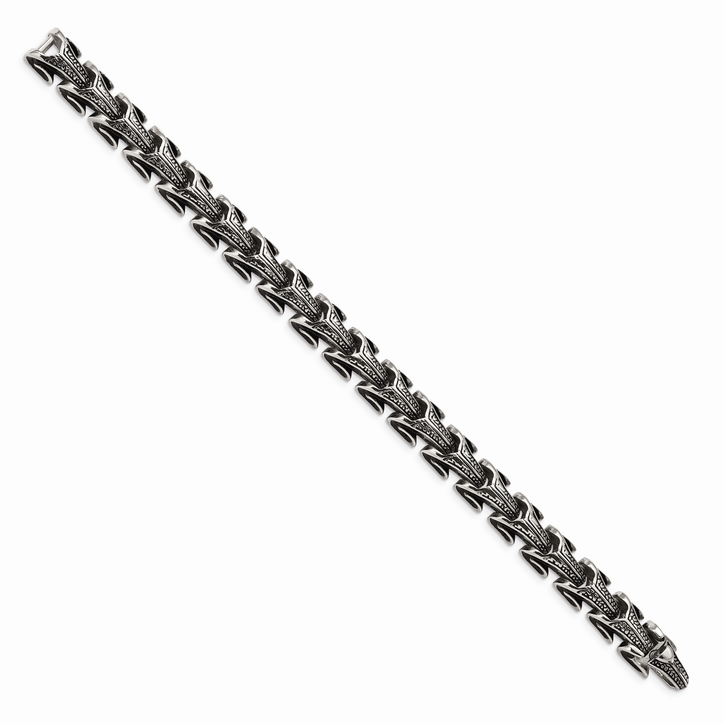 Chisel Brand Jewelry, Stainless Steel Antiqued Men's Bracelet