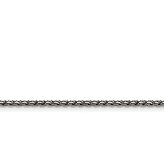 Chisel Brand Jewelry, Stainless Steel 2.50mm Polished Fancy Link Chain
