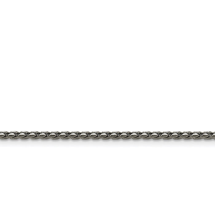 Chisel Brand Jewelry, Stainless Steel 2.50mm Polished Fancy Link Chain