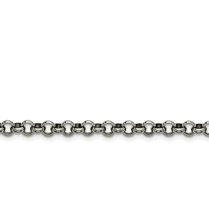 Chisel Brand Jewelry, Stainless Steel 6mm Rolo Chain