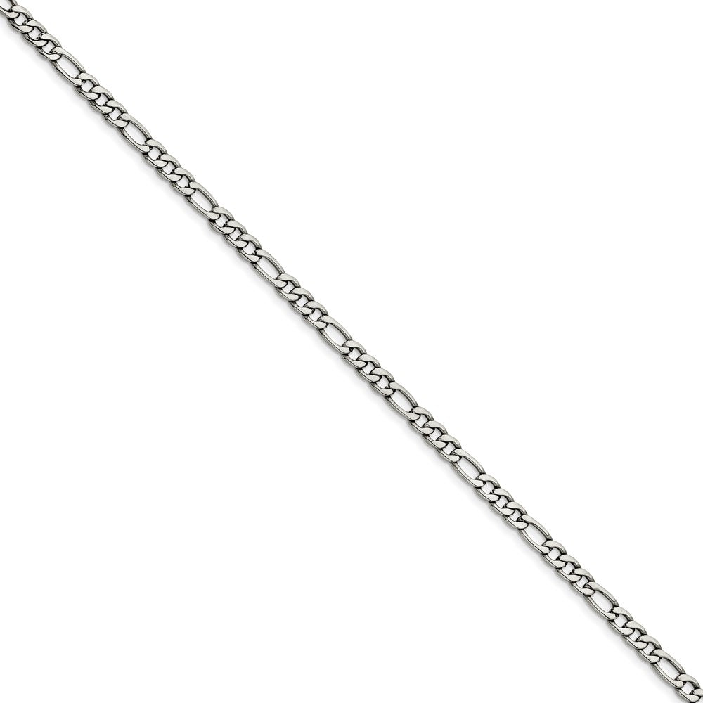 Chisel Brand Jewelry, Stainless Steel 5.30mm 7in Figaro Chain