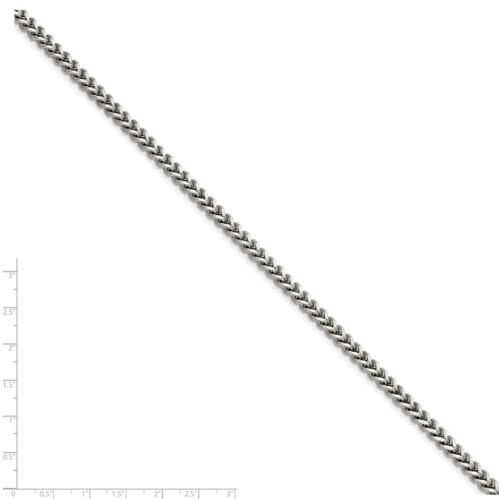 Chisel Brand Jewelry, Stainless Steel 5.50mm 8.5in Franco Chain