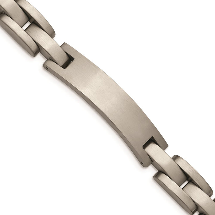 Chisel Brand Jewelry, Titanium Brushed ID 8.75in Bracelet