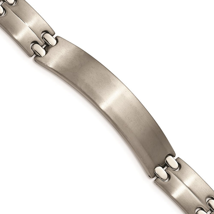 Chisel Brand Jewelry, Titanium Brushed and Polished ID 9in Bracelet