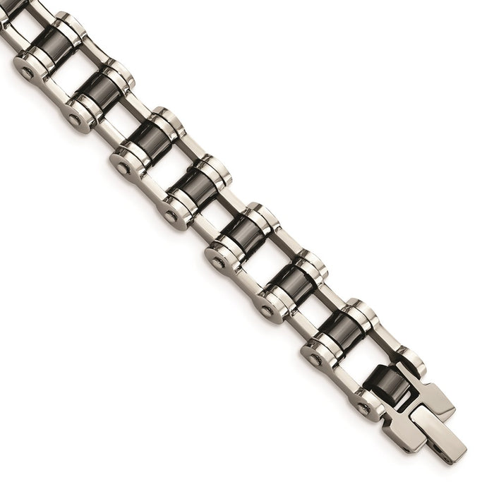 Chisel Brand Jewelry, Stainless Steel Magnetic Links 8.5in Men's Bracelet