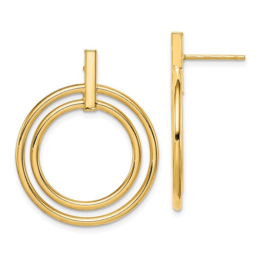Million Charms 14k Yellow Gold Yellow Gold Post Earrings,