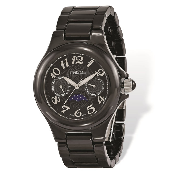 Fashion Watches,  Ladies' Chisel Black Ceramic Black Dial Watch