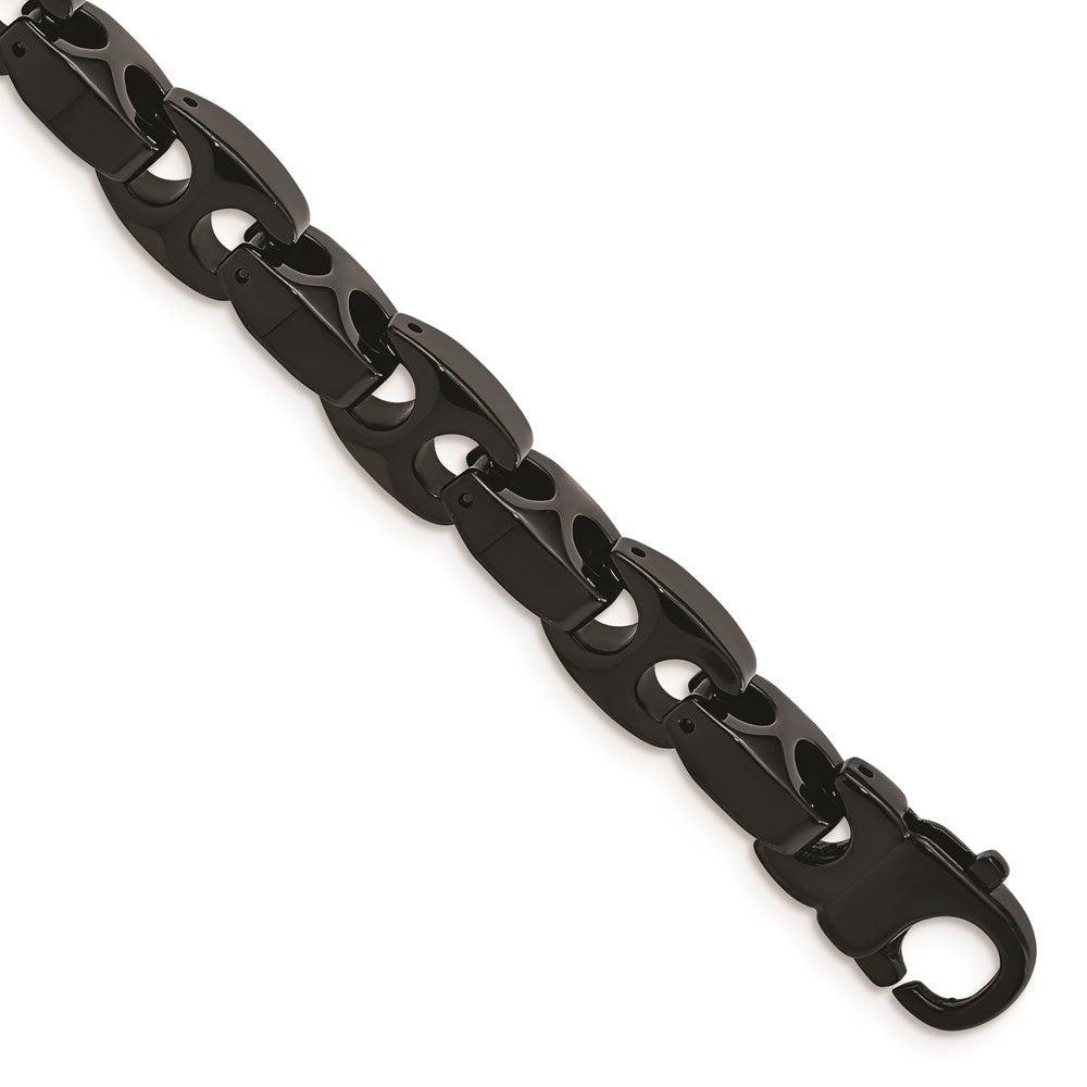 Chisel Brand Jewelry, Tungsten Black IP-plated 9in Men's Bracelet