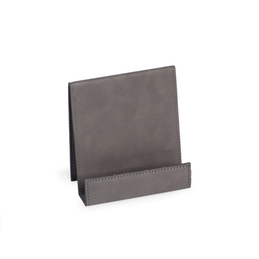 Occasion Gallery GRAY Color Smart Phone Cradle in Grey Leatherette 4 L x 2.25 W x 4.25 H in.