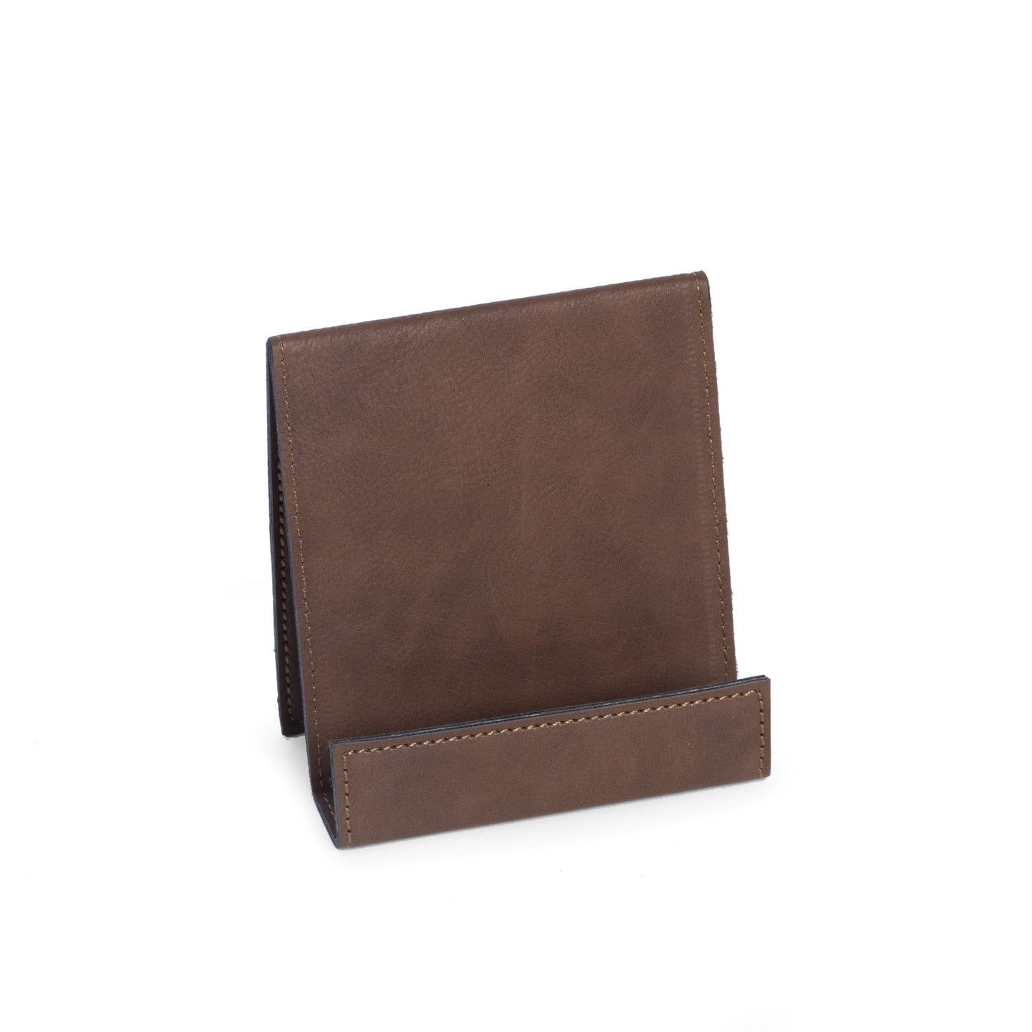 Occasion Gallery BROWN Color Smart Phone Cradle in Brown Leatherette 4 L x 2.25 W x 4.25 H in.
