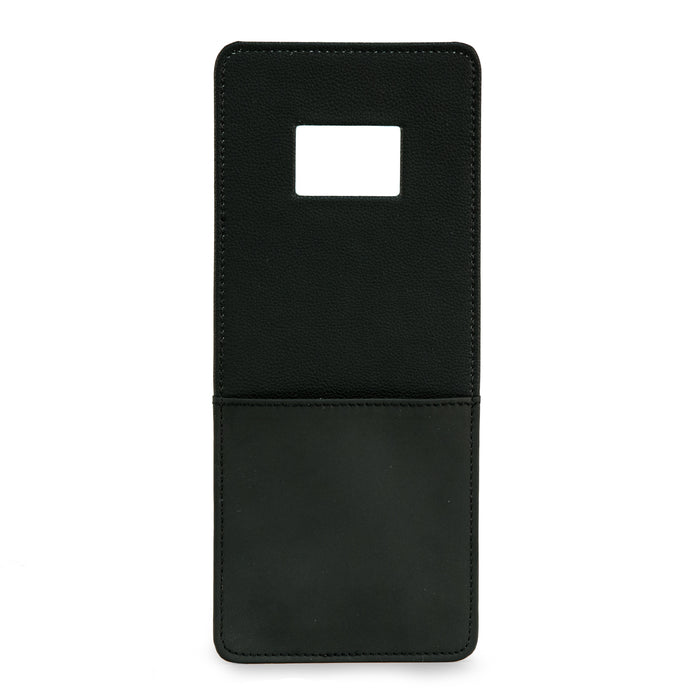 Occasion Gallery Black Color Black Leather Phone Cradle for Wall Outlet 5 L x 0.1 W x 11 H in.