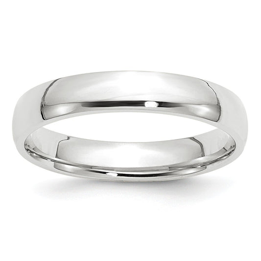 10k White Gold 4mm LTW Comfort Fit Wedding Band Size 13