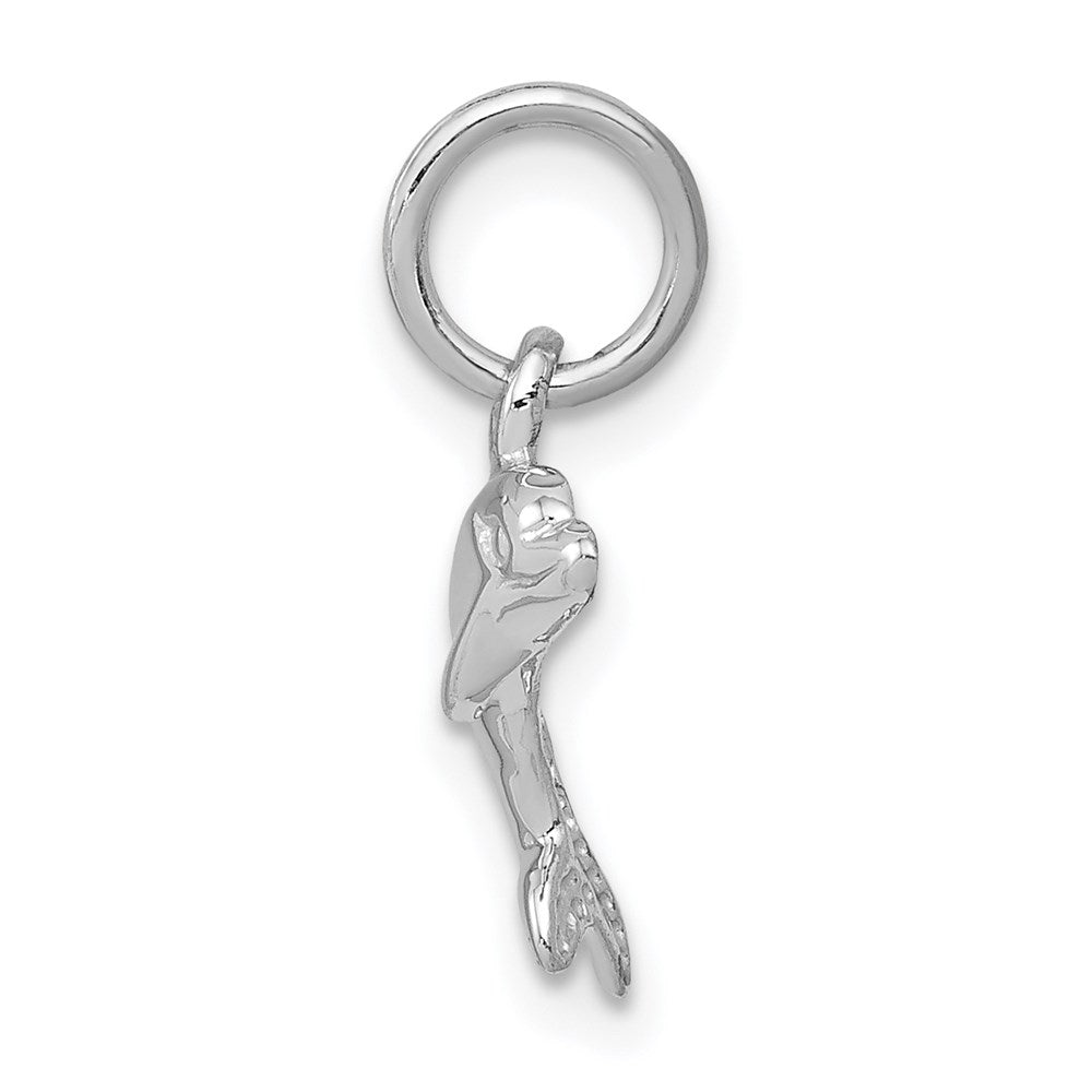 Million Charms 14K White Gold Themed Dolphin Charm