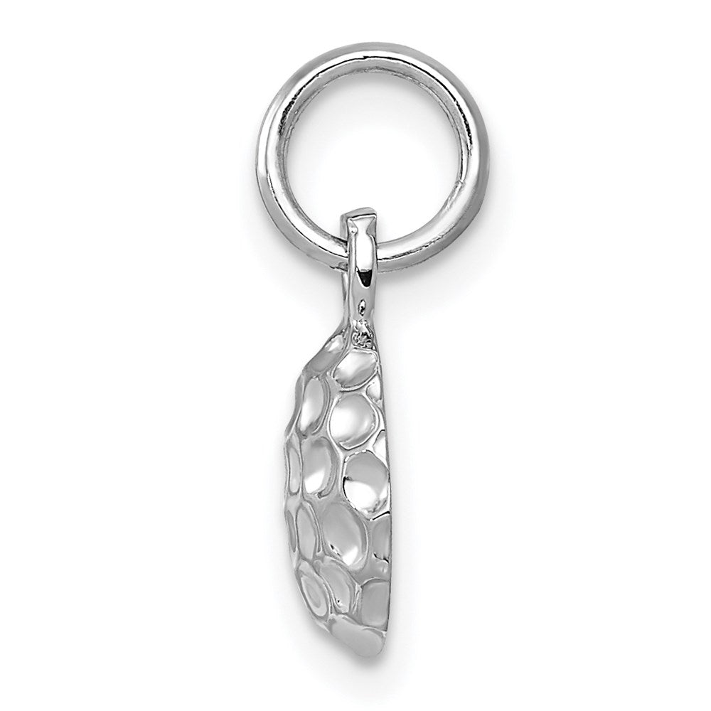 Million Charms 14K White Gold Themed Sports Golf Ball Charm