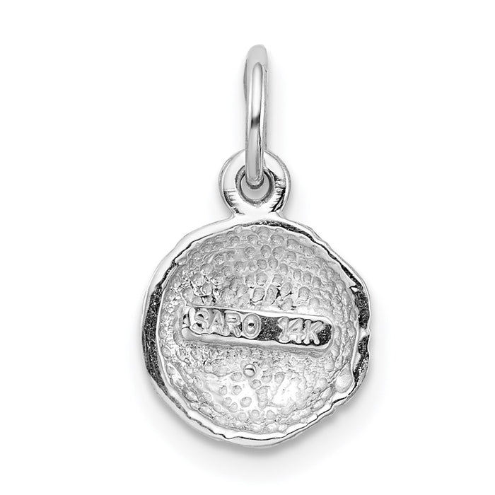 Million Charms 14K White Gold Themed Sports Soccer Ball Charm