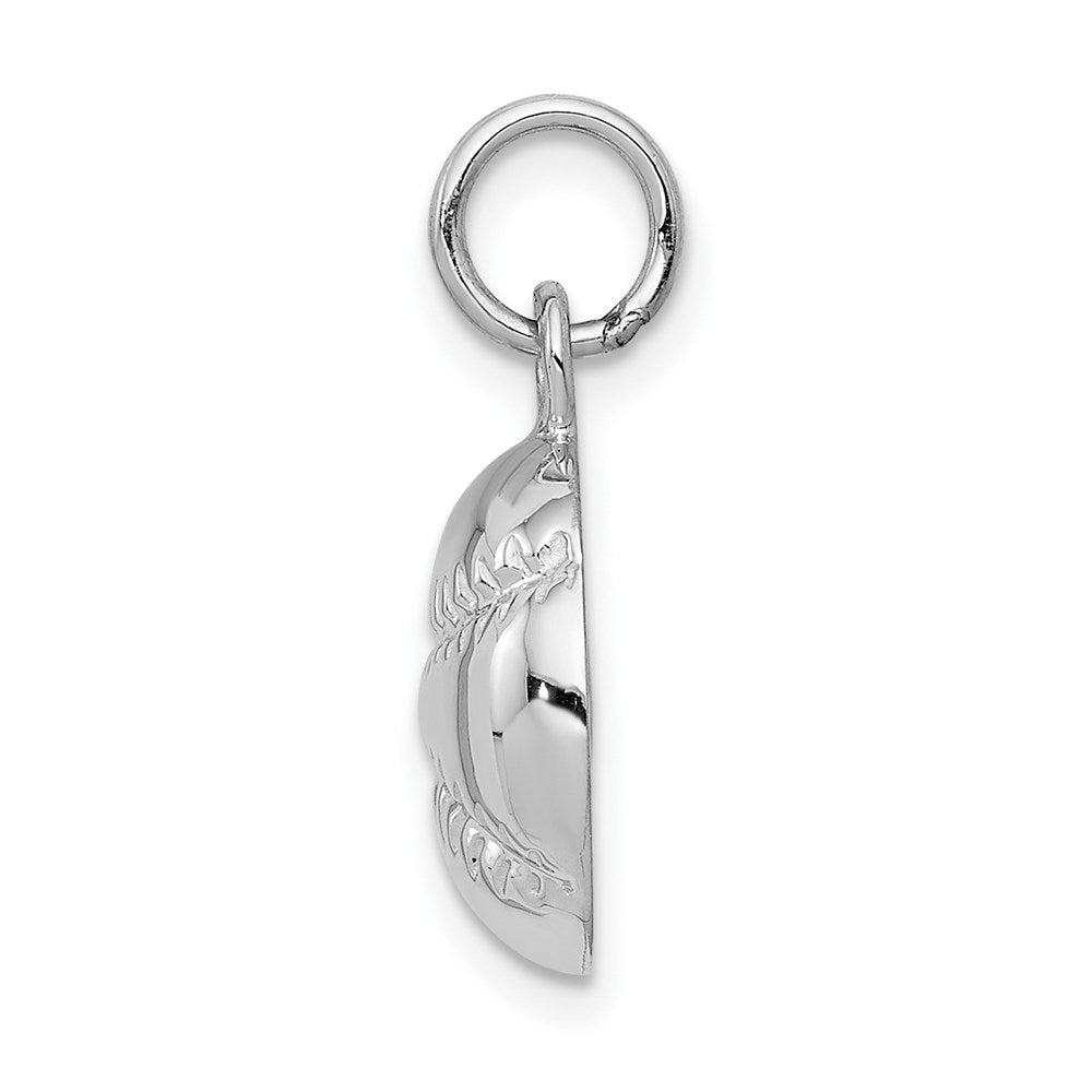 Million Charms 14K White Gold Themed Sports Baseball Charm