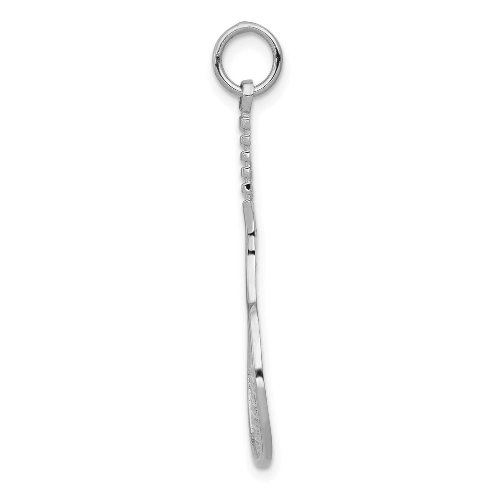 Million Charms 14K White Gold Themed Sports Tennis Racquet Charm