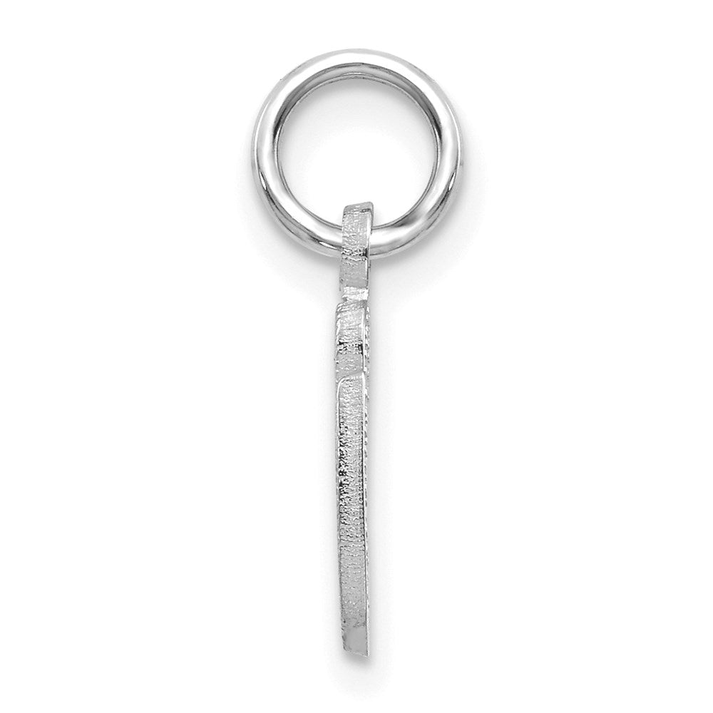 Million Charms 14K White Gold Themed Casted Alphabet Letter Initial G Charm