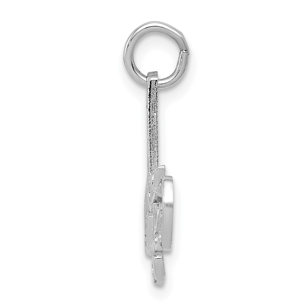 Million Charms 14K White Gold Themed #1 Daughter Charm