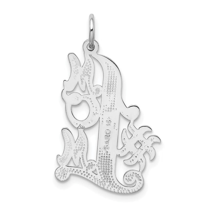 Million Charms 14K White Gold Themed #1 Mom Charm