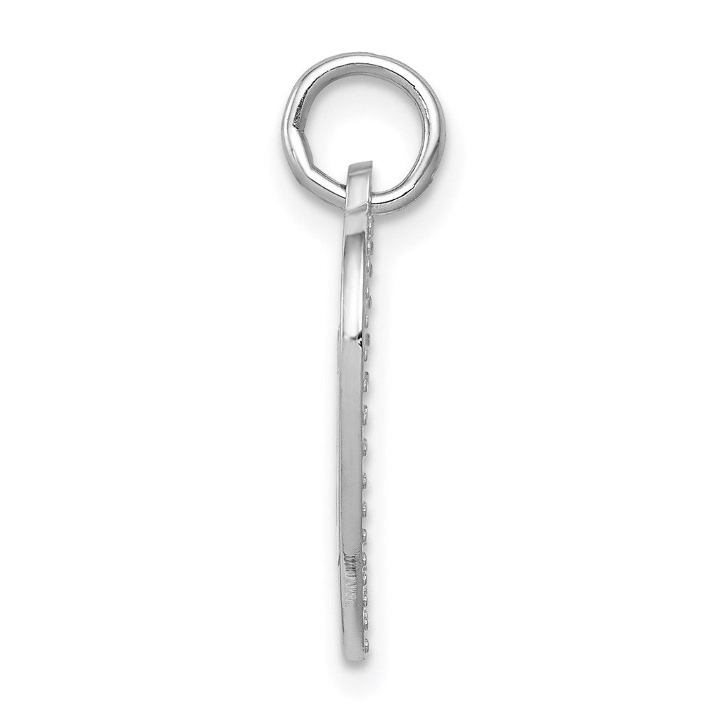 Million Charms 14K White Gold Themed Super Mom Charm