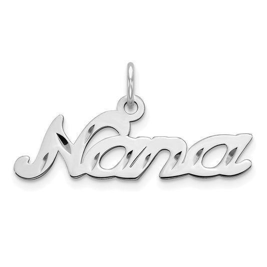 Million Charms 14K White Gold Themed Nana Charm