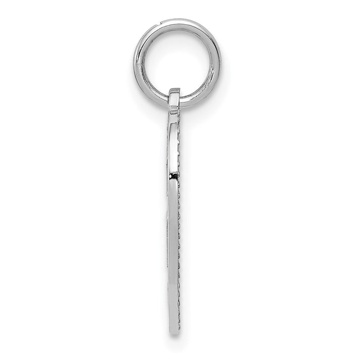 Million Charms 14K White Gold Themed Best Aunt Charm