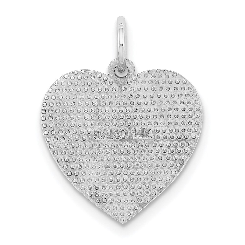 Million Charms 14K White Gold Themed Best Aunt Charm