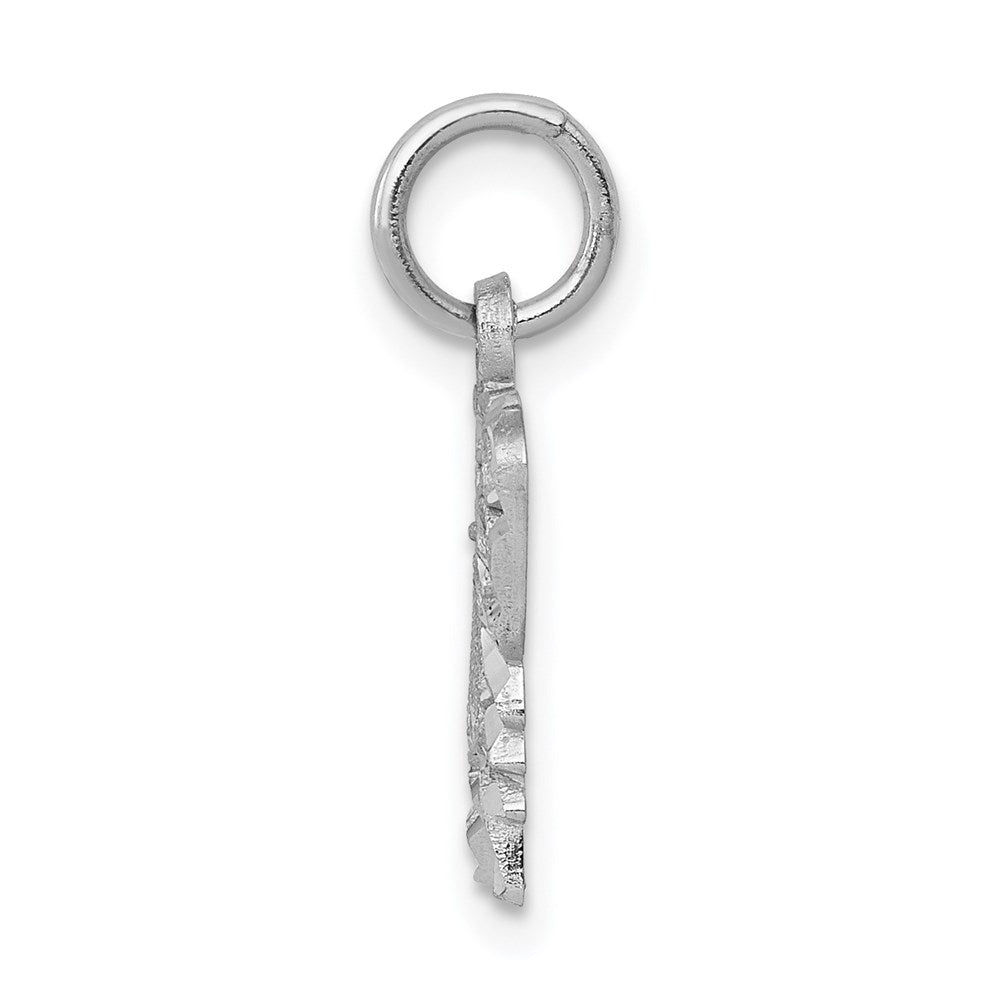 Million Charms 14K White Gold Themed Butterfly Charm