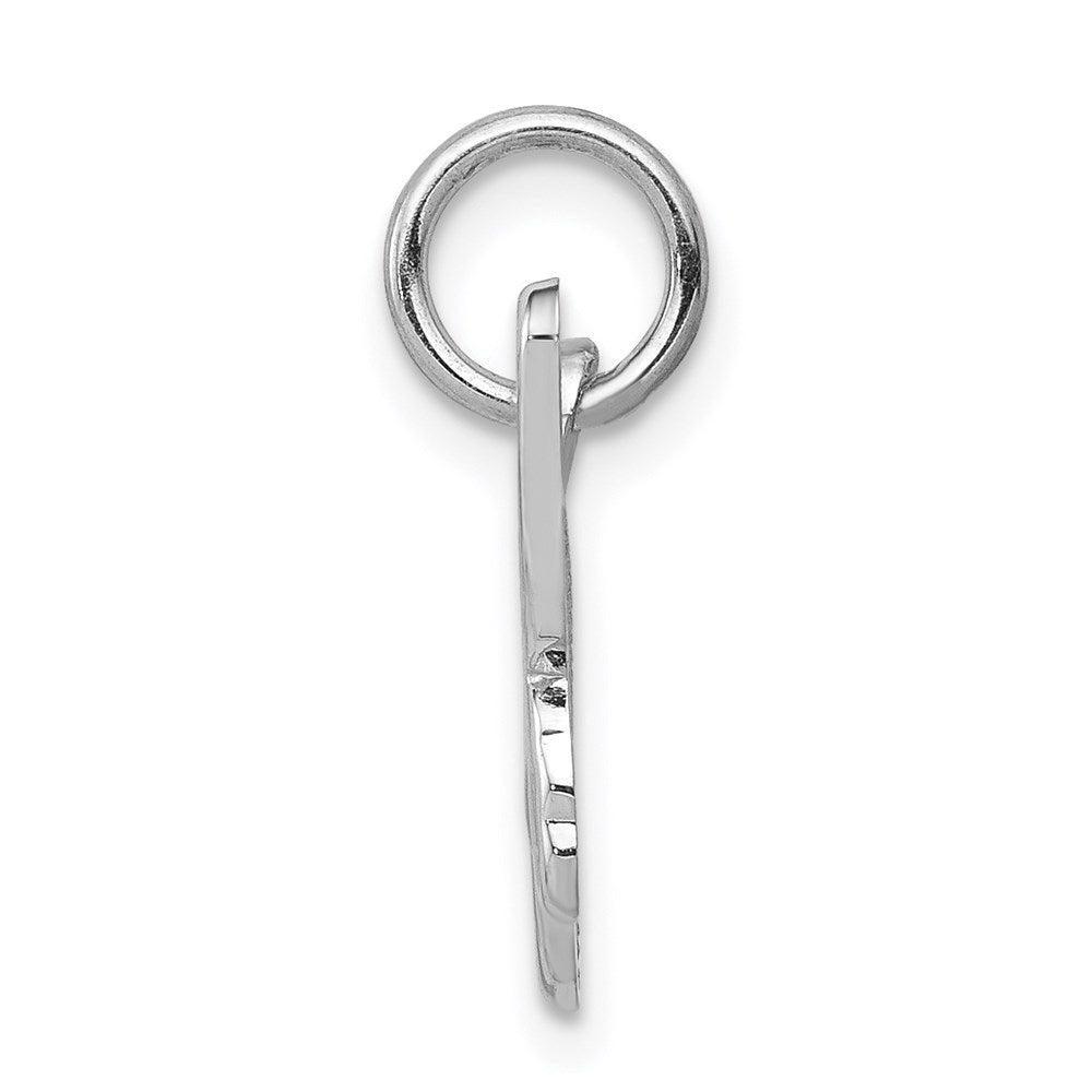 Million Charms 14K White Gold Themed Butterfly Charm