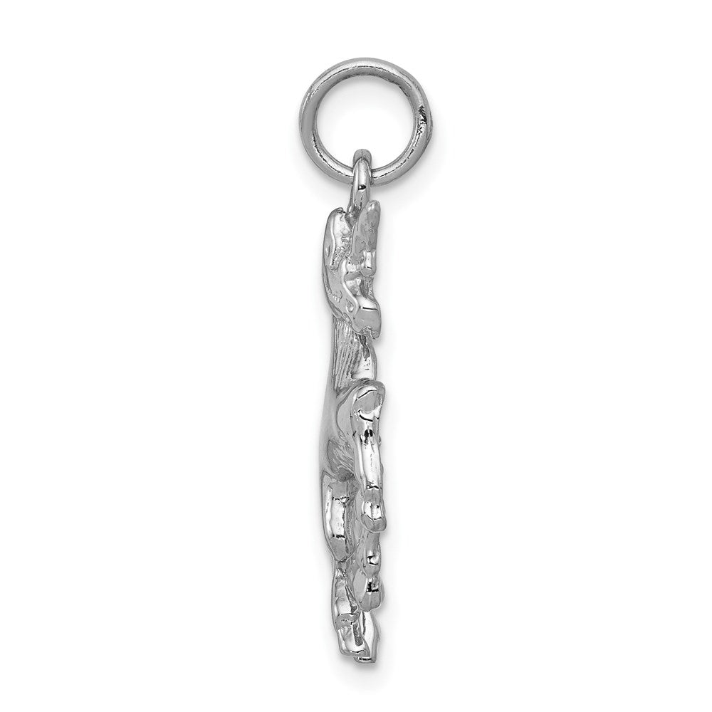 Million Charms 14K White Gold Themed Unicorn Charm