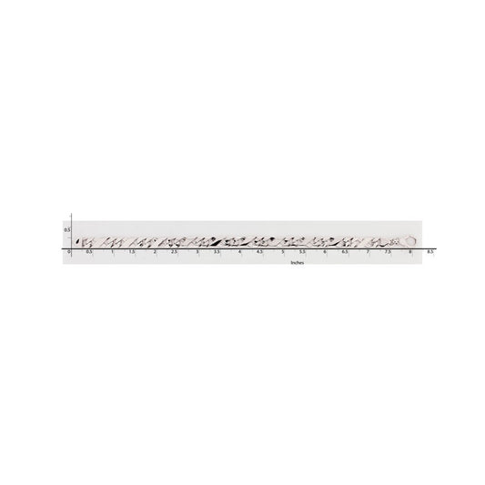 Million Charms 14K White Gold 6.7mm Hand-Polished Fancy Link Bracelet, Chain Length: 9 inches