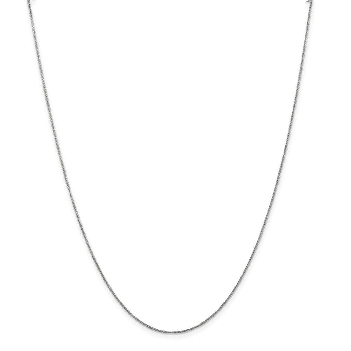 Million Charms 14K White Gold, Necklace Chain, .70mm Ropa, Chain Length: 14 inches
