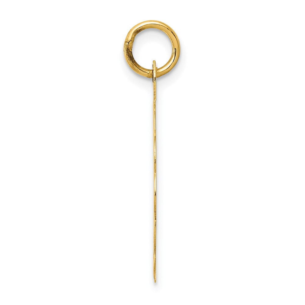 Million Charms 14K Yellow Gold Themed 25Th Anniversary Milestone Disc Charm