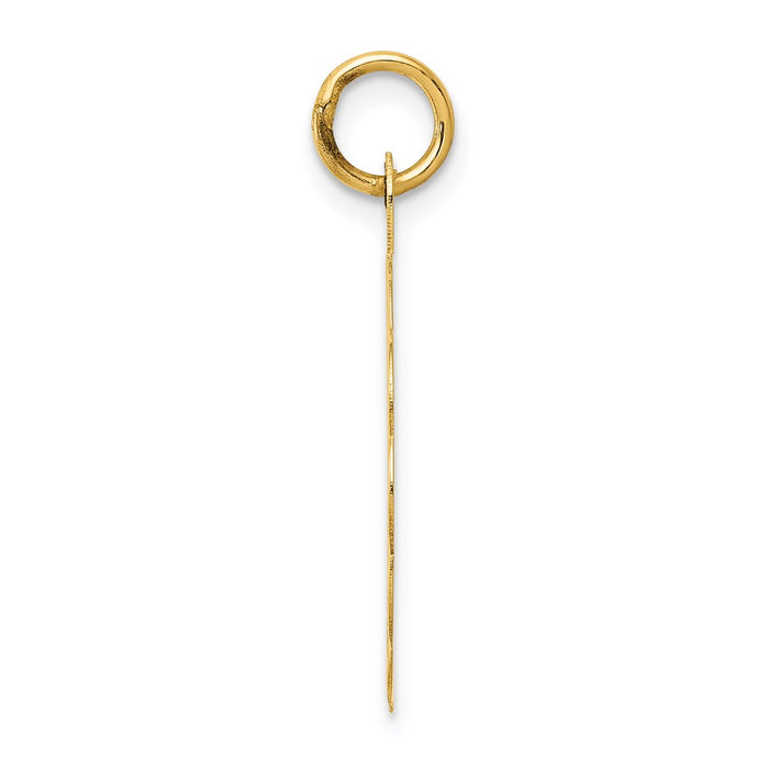 Million Charms 14K Yellow Gold Themed 25Th Anniversary Milestone Disc Charm