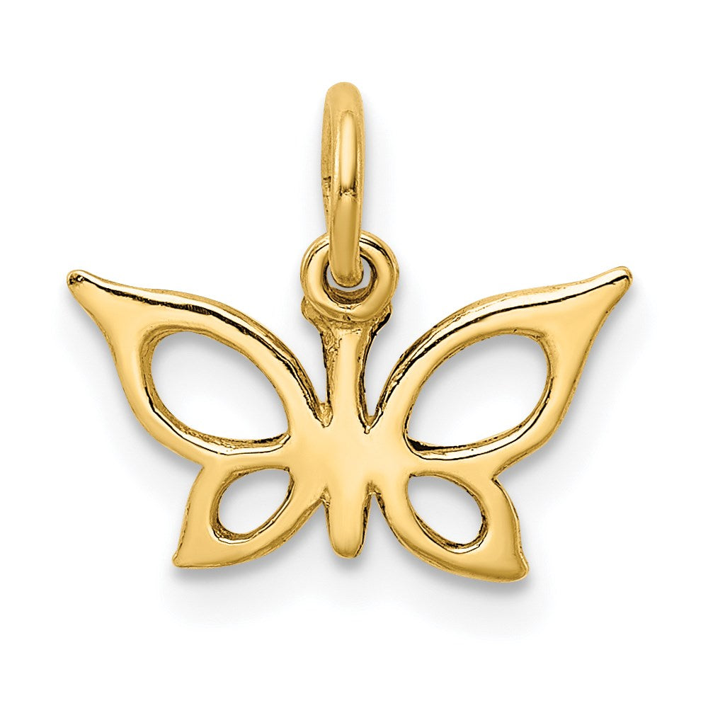 Million Charms 14K Yellow Gold Themed Butterfly Charm