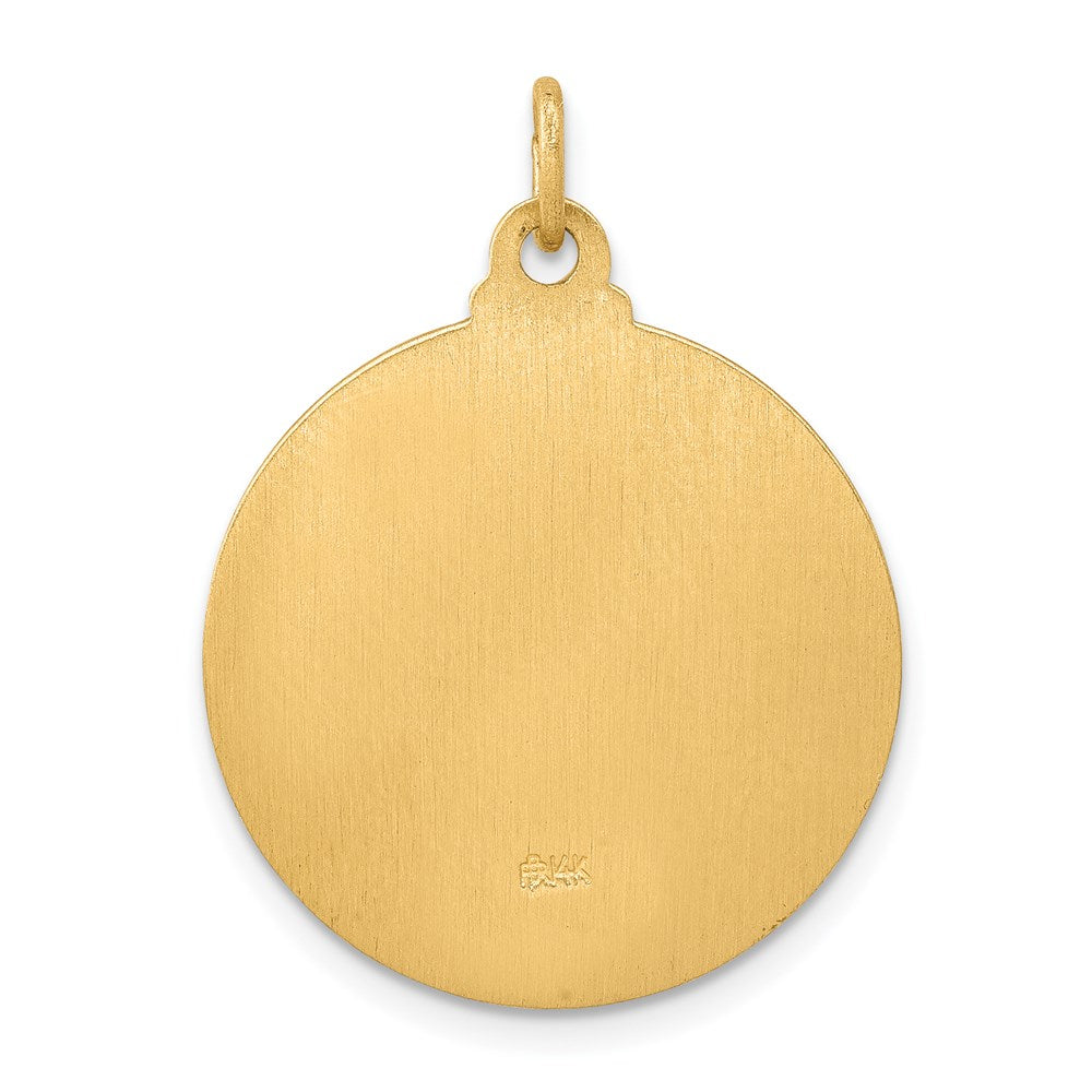 Million Charms 14K Yellow Gold Themed Jesus Medal Pendant