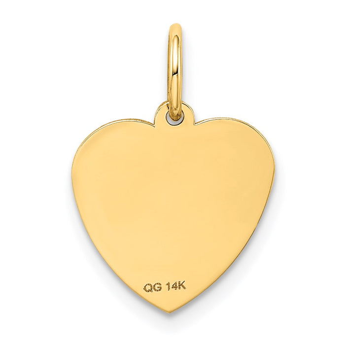 Million Charms 14K Yellow Gold Themed #1 Granddaughter Charm
