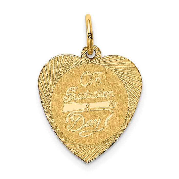 Million Charms 14K Yellow Gold Themed On Graduation Day Charm