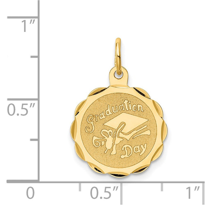 Million Charms 14K Yellow Gold Themed Graduation Day Charm