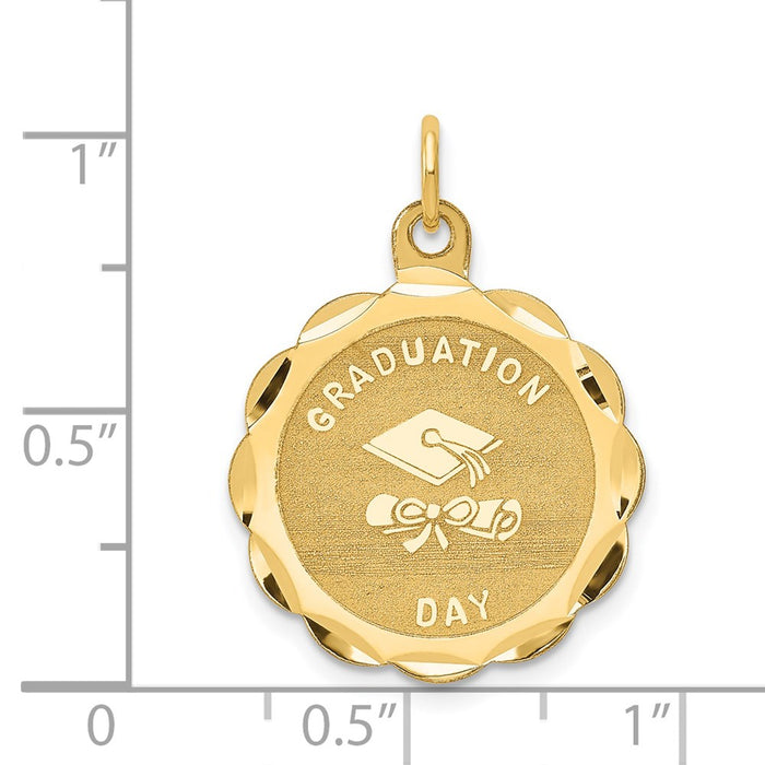 Million Charms 14K Yellow Gold Themed Graduation Day Charm