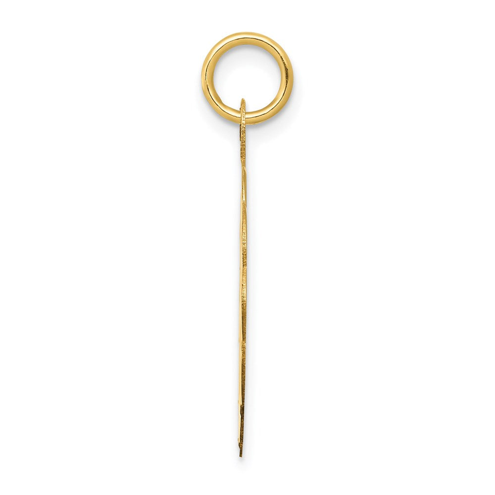 Million Charms 14K Yellow Gold Themed Sports Baseball Disc Charm
