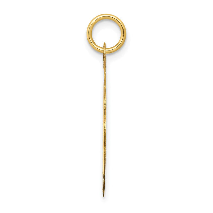 Million Charms 14K Yellow Gold Themed Sports Baseball Disc Charm