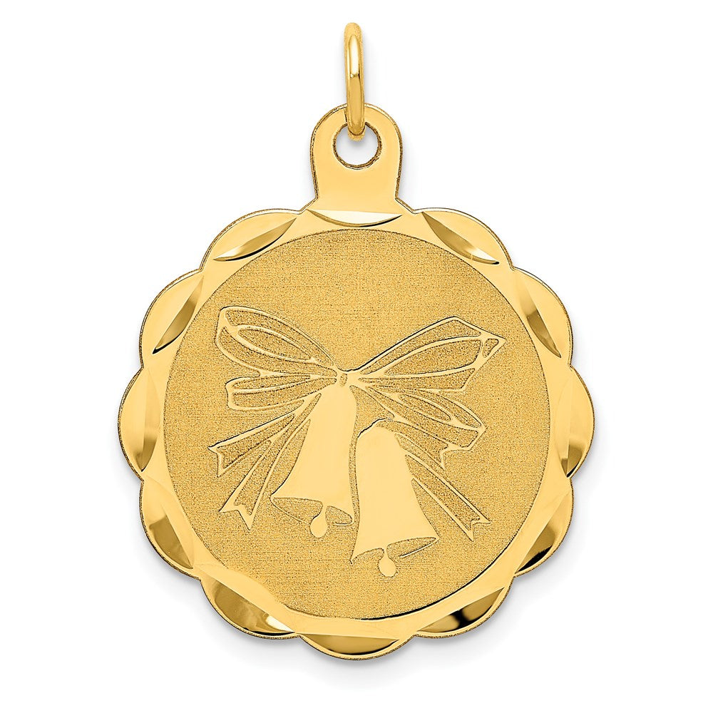 Million Charms 14K Yellow Gold Themed Wedding Bells Charm