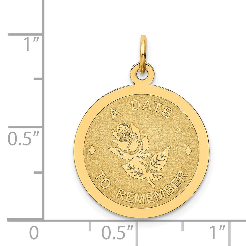 Million Charms 14K Yellow Gold Themed A Date To Remember Charm