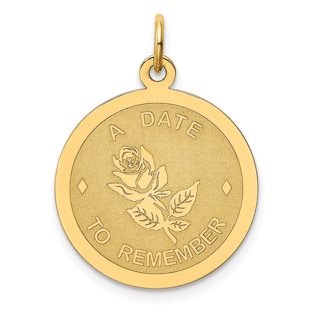 Million Charms 14K Yellow Gold Themed A Date To Remember Charm