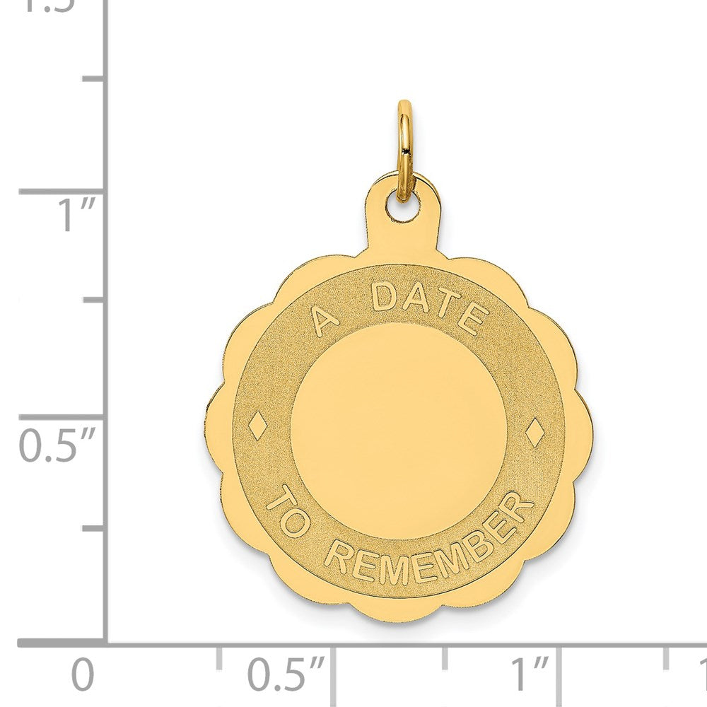 Million Charms 14K Yellow Gold Themed A Date To Remember Charm