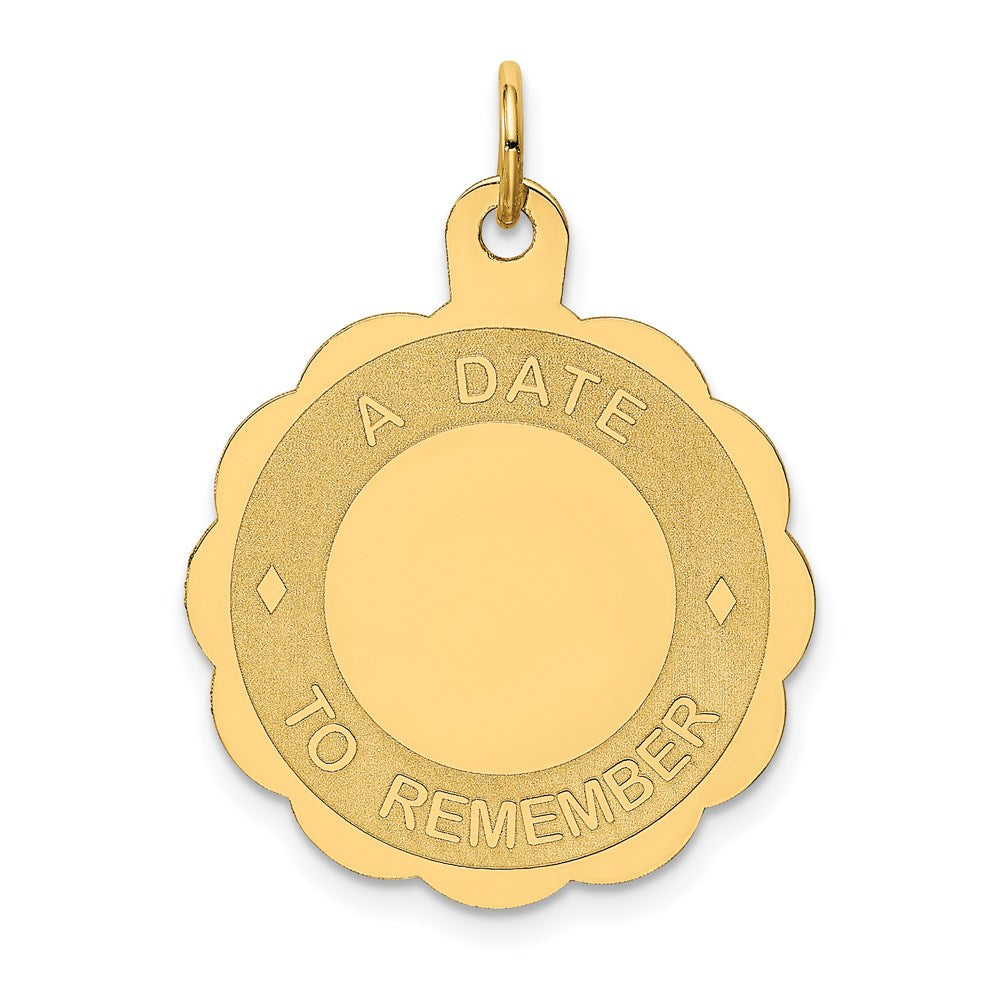 Million Charms 14K Yellow Gold Themed A Date To Remember Charm