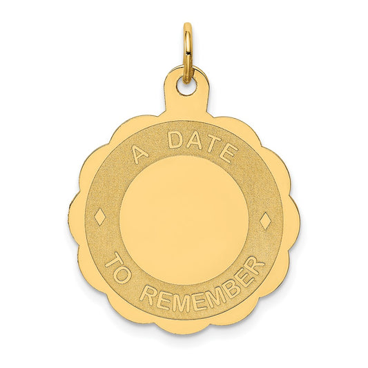 Million Charms 14K Yellow Gold Themed A Date To Remember Charm
