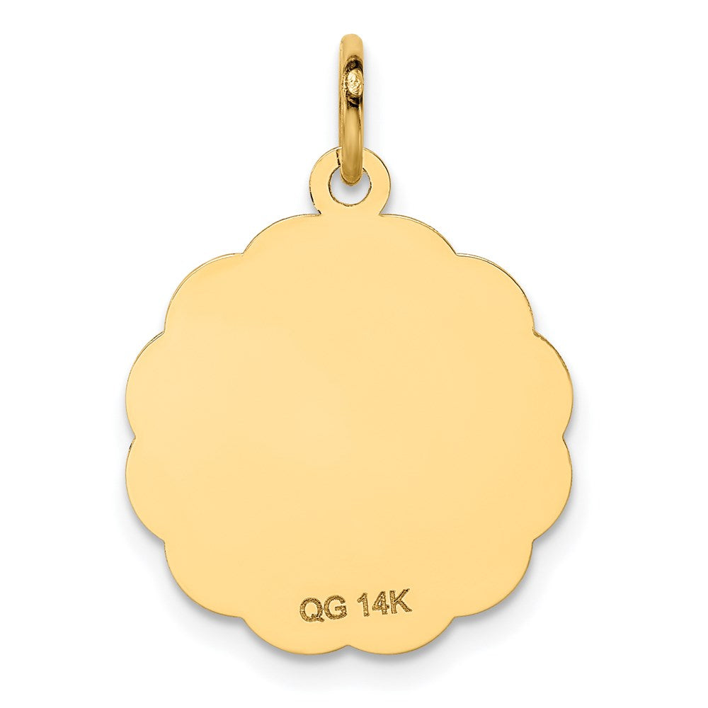 Million Charms 14K Yellow Gold Themed Happy Anniversary Milestone Charm